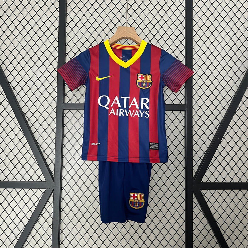 BARCELONA I 13/14 CONJUNTO INFANTIL (RETRO)